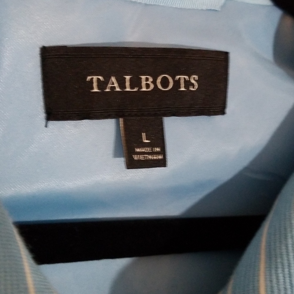 Talbots Size Large Spring Button Down Nwt - image 2